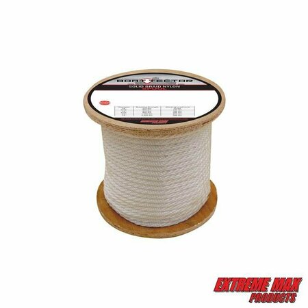 EXTREME MAX Extreme Max 3006.2207 BoatTector Solid Braid Nylon Rope - 3/8" x 500', White 3006.2207